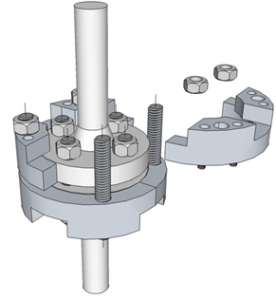 Hot Bolting clamp 3d